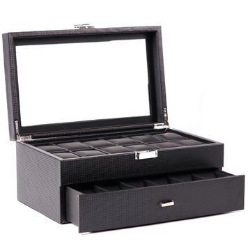 Шкатулка для хранения часов Craft 24PU.CARB.BL