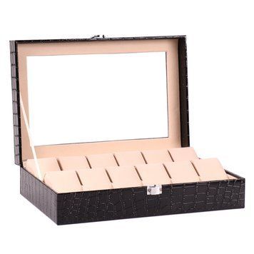 Шкатулка для хранения часов Craft 12PU.CROC.BL