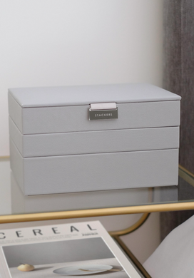 Скринька для прикрас Stackers Pebble Grey & Silver 74497