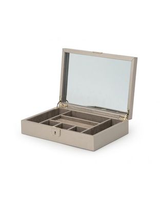Скринька для зберігання прикрас WOLF Palermo Medium Jewelry Box Pewter