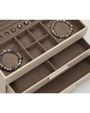 Скринька для зберігання прикрас WOLF Sophia Jewelry Box with Drawers Ivory