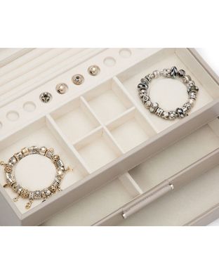 Шкатулка для хранения украшений WOLF Sophia Jewelry Box with Drawers Mink