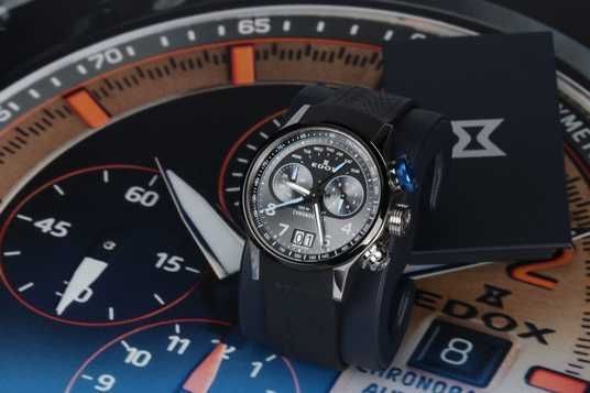 Часы Edox Chronorally Chronograph 45 38003 TINBU GNBU купить по