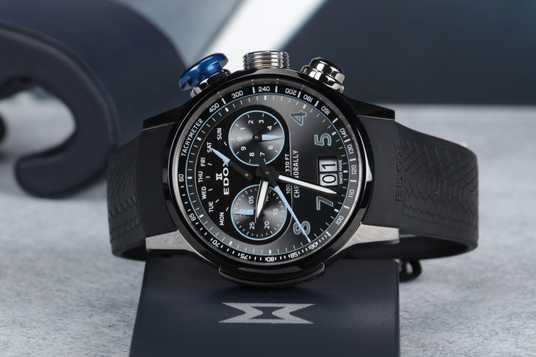 Часы Edox Chronorally Chronograph 45 38003 TINBU GNBU купить по