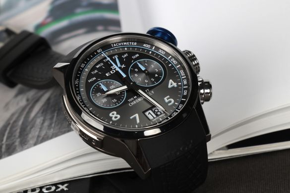 Edox Chronorally Chronograph 45 38003 TINBU GNBU