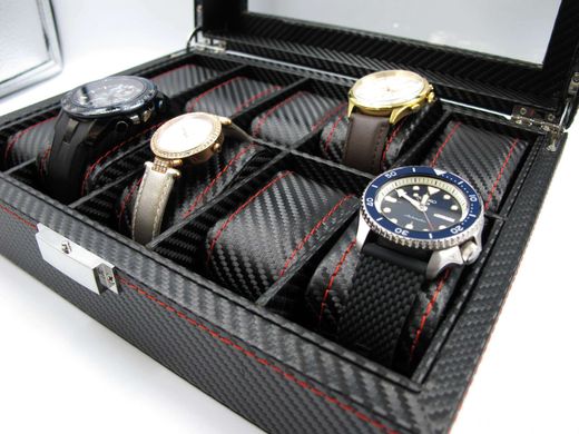Шкатулка для зберігання годинників Craft 10PU.CARB.BL