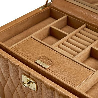 Скринька для зберігання прикрас WOLF Lauren Medium Jewelry Box Caramel