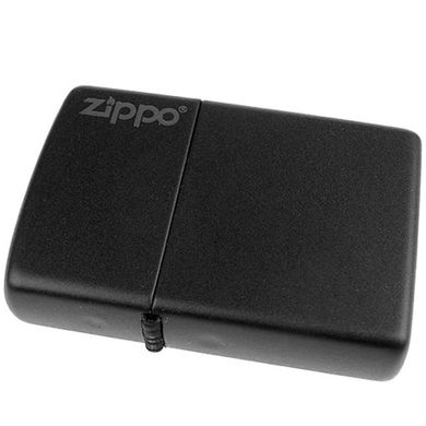 Запальничка Zippo 218 ZL Black Matte W Zippo Logo
