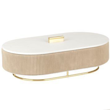 Скринька для зберігання прикрас Salvadore Y9175L-01004 GD/WH
