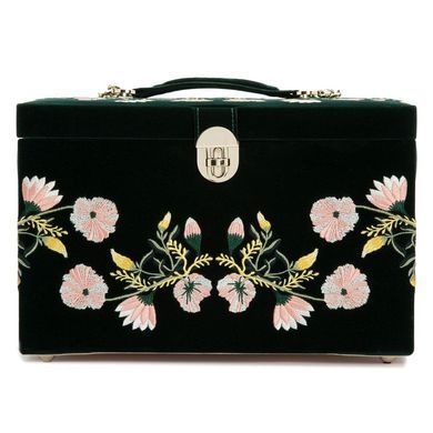 Шкатулка для хранения украшений WOLF Zoe Large Jewelry Box Forest Green