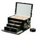 Шкатулка для хранения украшений WOLF Zoe Large Jewelry Box Forest Green