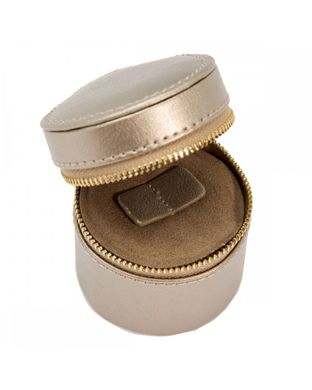 Футляр для хранения украшений WOLF Palermo Double Watch Roll With Jewelry Pouch Pewter