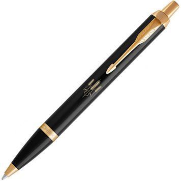 Ручка шариковая Parker IM 17 Black GT BP ГЕРБ УКРАЇНИ 22032_T059Y