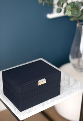 Скринька для прикрас Stackers Navy Pebble 75997