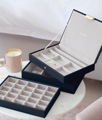 Скринька для прикрас Stackers Navy Pebble 75997