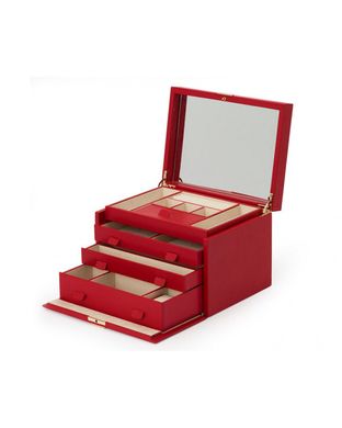Скринька для зберігання прикрас WOLF Palermo Large Box Red Anthracite