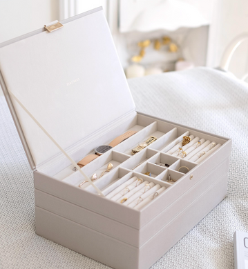 Шкатулка для украшений Stackers Taupe & Champagne Gold 73793