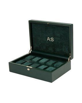 Шкатулка для хранения часов WOLF Analog:Shift 10pc Watch Box Green