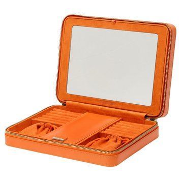 Футляр для украшений WOLF Maria Large Zip Jewelry Case Tangerine