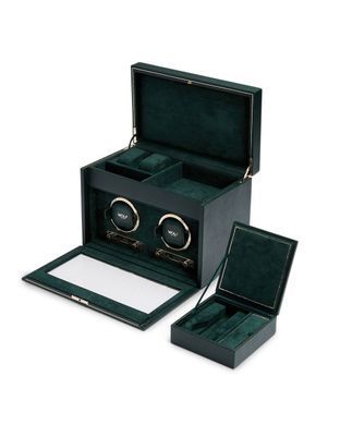 Шкатулка для подзавода WOLF British Racing Double Watch Winder