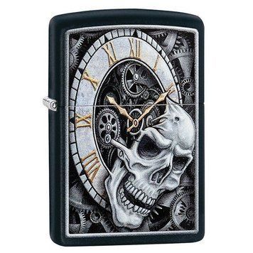 Запальничка Zippo 218 Skull Clock Design 29854