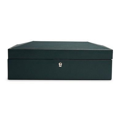 Скринька для зберігання годинників WOLF British Racing 10 Piece Watch Box Green