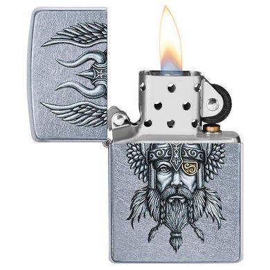 Запальничка Zippo 207 Viking Warrior Design 29871 Street Chrome