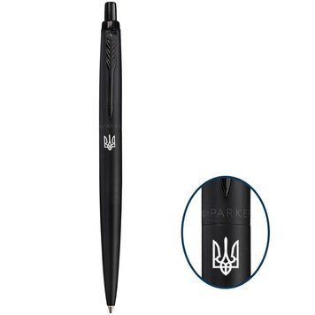 Ручка шариковая Parker JOTTER 17 XL MONOCHROME BLACK BT BP ГЕРБ УКРАЇНИ 12432_TR