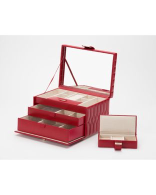 Скринька для зберігання прикрас WOLF Caroline Medium Box Red