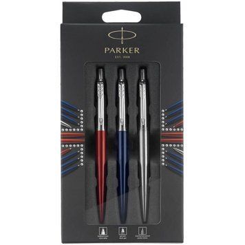 Набор Parker JOTTER 17 Kensington Red CT BP + Royal Blue CT GEL + SS CT PCL LONDON 16 992bL