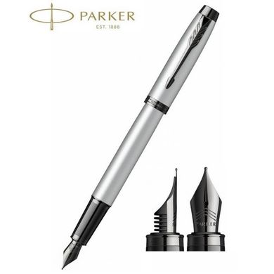 Ручка перова Parker IM 17 Achromatic Grey BT FP F 22 811